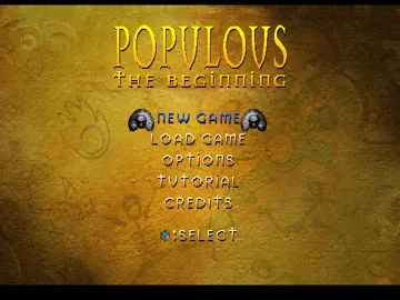 Populous - The Beginning (US) screen shot title